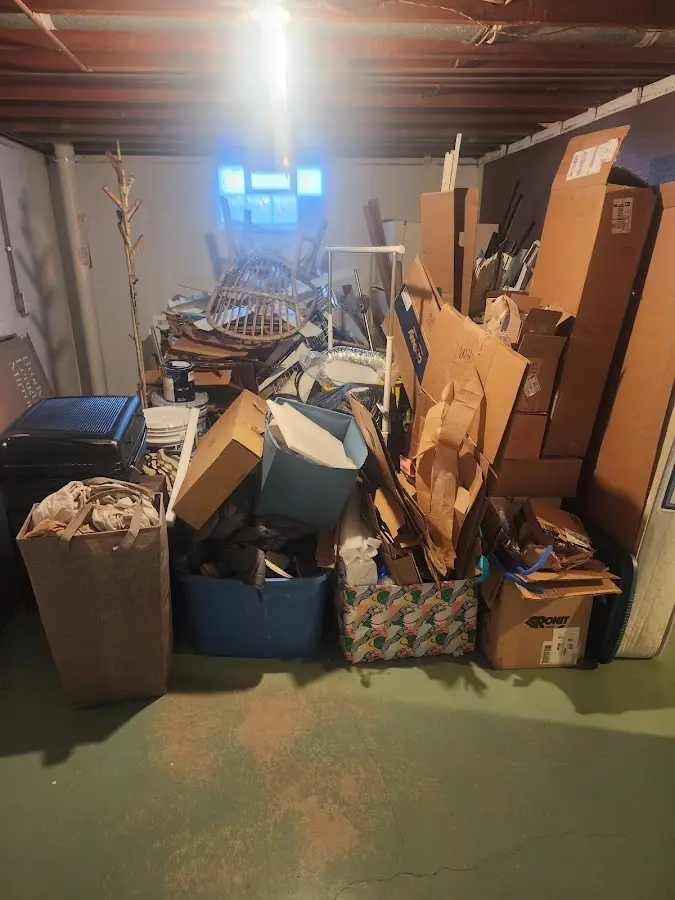 Roll-off dumpster container at job site for Construction Dumpster Rental in Eldersburg